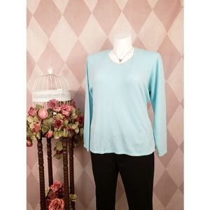Carolyn Taylor | Light Blue Sweater